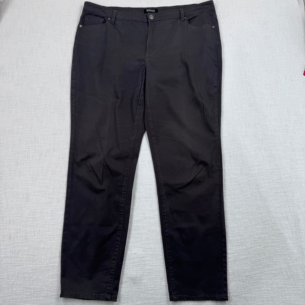 Buffalo David Bitton Hope‎ Mid-Rise Stretch Skinny Pants Grey Womens 16